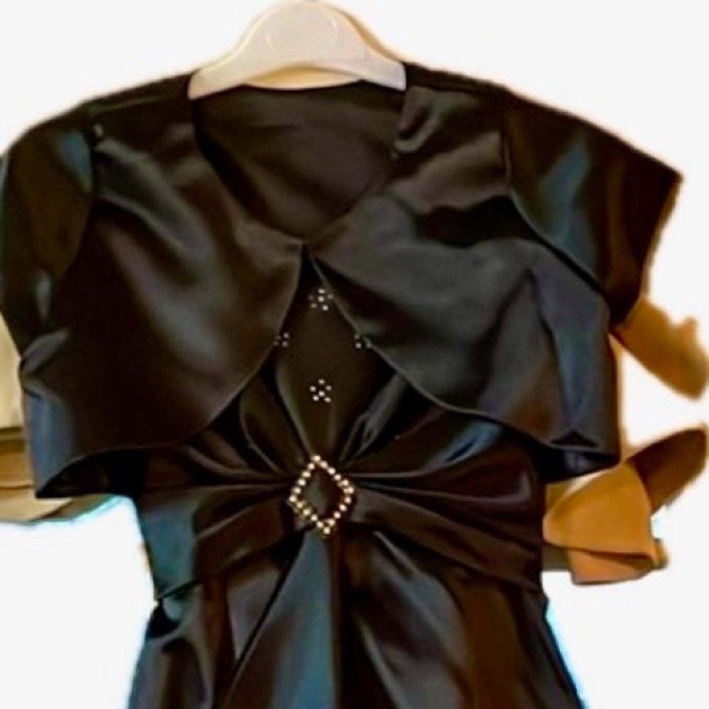 Tiptop girls size 12, black formal dress with jacket